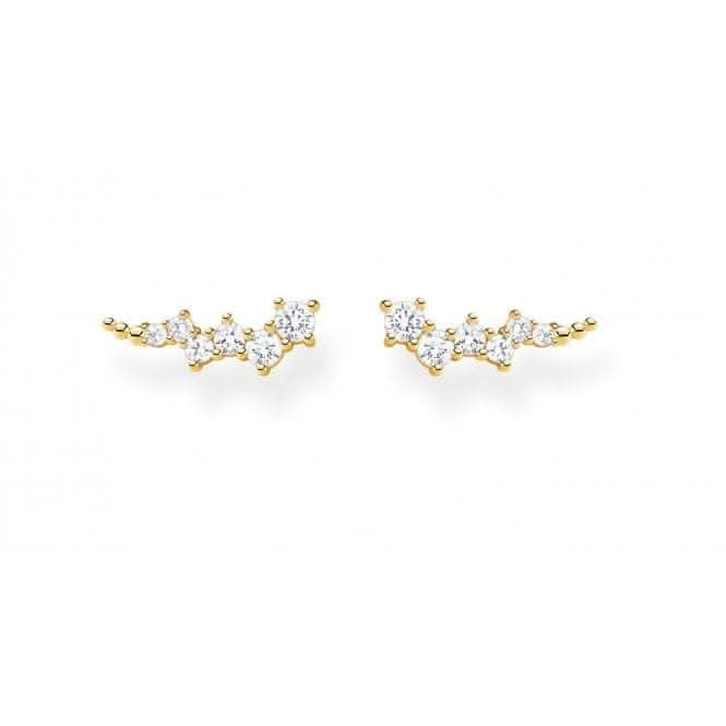 Yellow Gold Stone Cluster Ear Climbers H2157 - 414 - 14Thomas Sabo Charm Club CharmingH2157 - 414 - 14