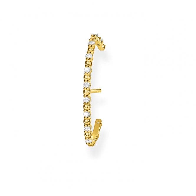 Yellow Gold Zirconia Arch Single Ear Stud H2155 - 414 - 14Thomas Sabo Charm Club CharmingH2155 - 414 - 14