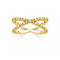 Yellow Gold Zirconia Criss Cross Ring TR2318 - 414 - 14Thomas Sabo Charm Club CharmingTR2318 - 414 - 14 - 48