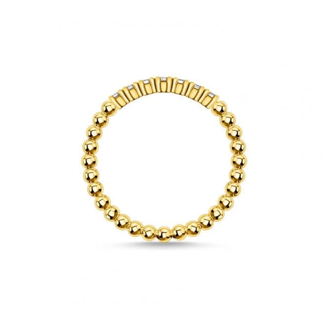 Yellow Gold Zirconia Dot Stacking Ring TR2323 - 414 - 14Thomas Sabo Charm Club CharmingTR2323 - 414 - 14 - 48