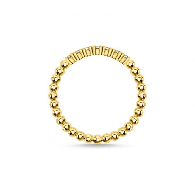 Yellow Gold Zirconia Dot Stacking Ring TR2323 - 414 - 14Thomas Sabo Charm Club CharmingTR2323 - 414 - 14 - 48