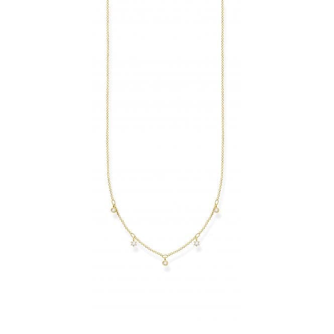 Yellow Gold Zirconia Drops Necklace 45cm KE2071 - 414 - 14 - L45vThomas Sabo Charm Club CharmingKE2071 - 414 - 14 - L45v