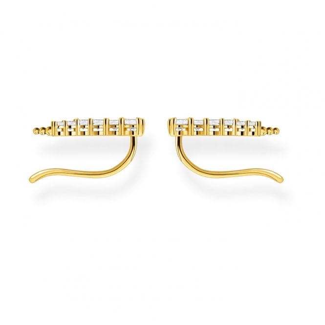 Yellow Gold Zirconia Ear Climbers H2158 - 414 - 14Thomas Sabo Charm Club CharmingH2158 - 414 - 14