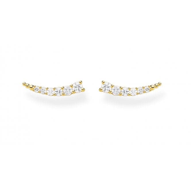 Yellow Gold Zirconia Ear Climbers H2158 - 414 - 14Thomas Sabo Charm Club CharmingH2158 - 414 - 14