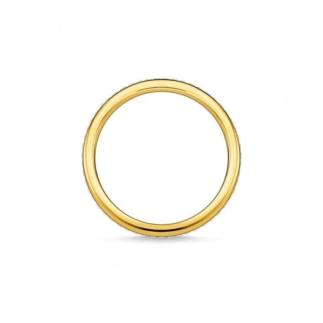 Yellow Gold Zirconia Pave Double Ring TR2316 - 414 - 14Thomas Sabo Charm Club CharmingTR2316 - 414 - 14 - 48