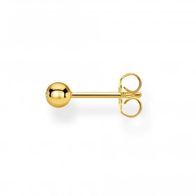 Yellow Gold Zirconia Single Ear Stud H2130 - 414 - 14Thomas Sabo Charm Club CharmingH2130 - 414 - 14