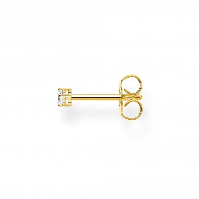 Yellow Gold Zirconia Single Ear Stud - Small H2147 - 414 - 14Thomas Sabo Charm Club CharmingH2147 - 414 - 14