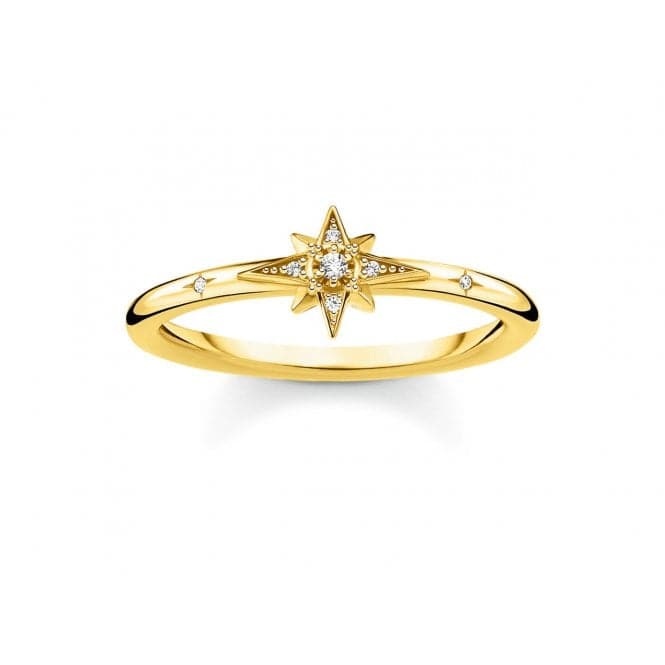 Yellow Gold Zirconia Star Ring TR2317 - 414 - 14Thomas Sabo Charm Club CharmingTR2317 - 414 - 14 - 48