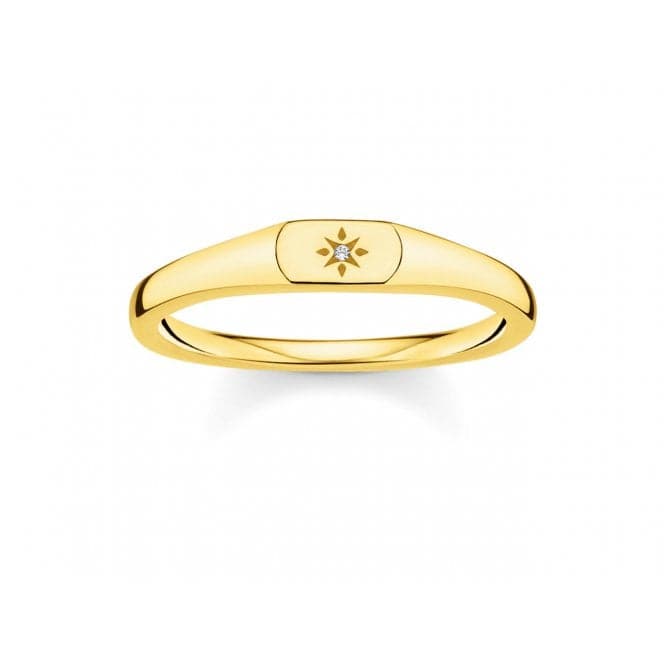 Yellow Gold Zirconia Star Stacking Ring TR2314 - 414 - 14Thomas Sabo Charm Club CharmingTR2314 - 414 - 14 - 48