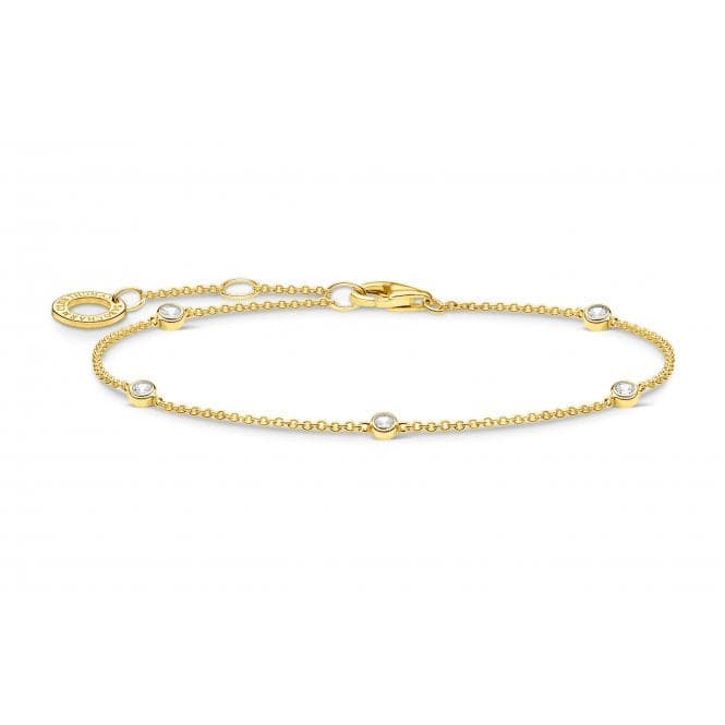 Yellow Gold Zirconia Stone Bracelet A1999 - 414 - 14 - L19vThomas Sabo Charm Club CharmingA1999 - 414 - 14 - L19v