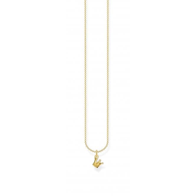 Yelow Gold Crown Necklace 45cm KE2040 - 413 - 39 - L45vThomas Sabo Charm Club CharmingKE2040 - 413 - 39 - L45v