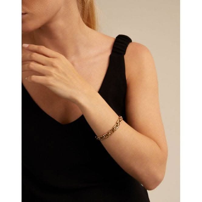 Yes Sir Golden Metal BraceletUNOde50PUL2244ORO0000U