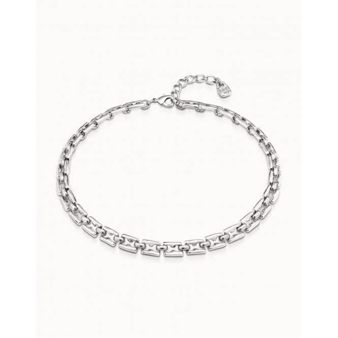 Yes Sir Silver Metal NecklaceUNOde50COL1734MTL0000U