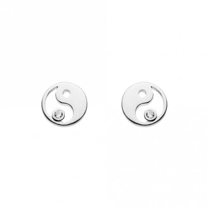 Yin and Yang Zirconia Stud Earrings 3337CZDew3337CZ