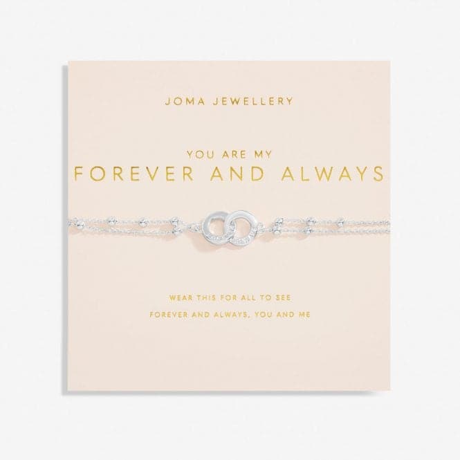 You Are My Forever Always Silver Plated 18cm + 3cm Bracelet 6736Joma Jewellery6736