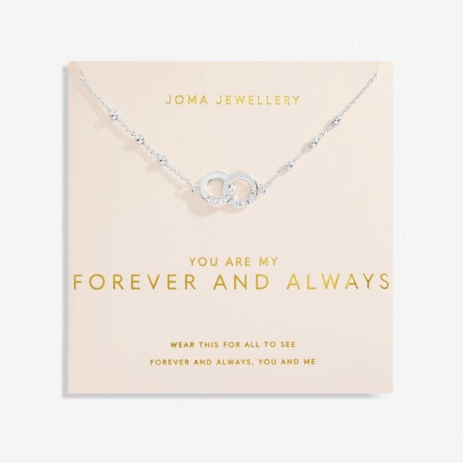 You Are My Forever Always Silver Plated 46cm + 5cm Necklace 6737Joma Jewellery6737