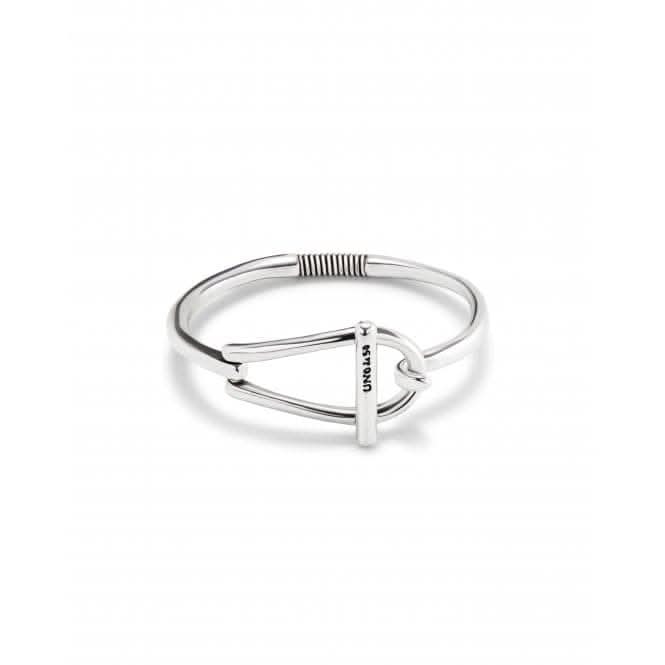 Youngster Sterling Silver Plated Rigid Medium Link Inner BangleUNOde50PUL2427MTL0000L