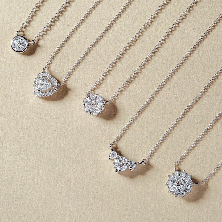 Yvette | 9ct White Gold 0.25ct tw Lab Grown Diamond NecklaceCreated BrillianceBA0071261