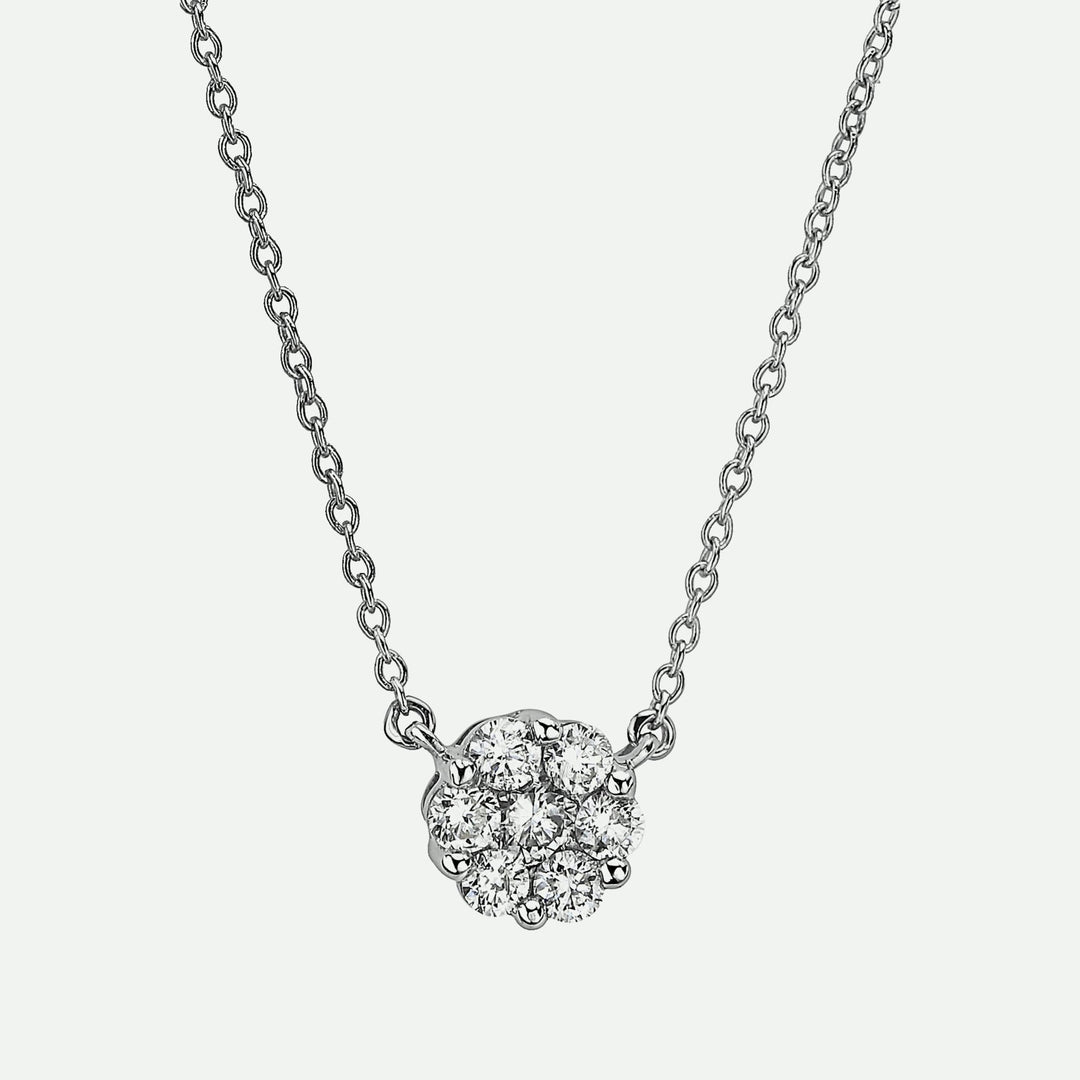 Yvette | 9ct White Gold 0.25ct tw Lab Grown Diamond NecklaceCreated BrillianceBA0071261