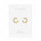 Zahra Gold Zirconia Hoop Earrings 4456Joma Jewellery4456