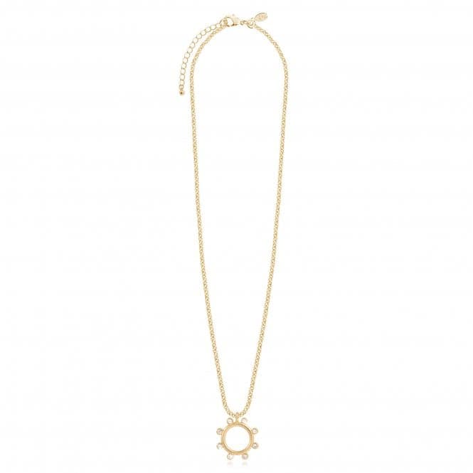 Zahra Gold Zirconia Hoop Necklace 46cm + 5cm Extender Necklace 4454Joma Jewellery4454