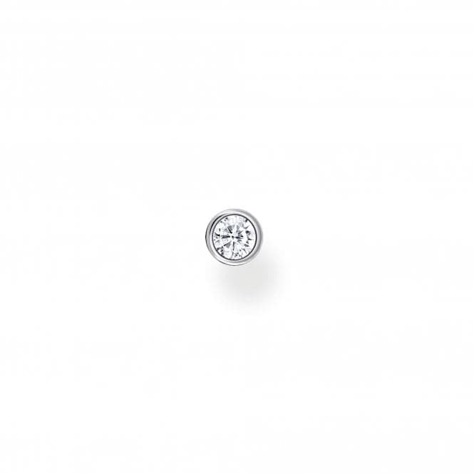 Zirconia Bezel Setting Single Ear Stud H2136 - 051 - 14Thomas Sabo Charm Club CharmingH2136 - 051 - 14