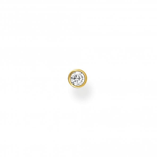 Zirconia Bezel Setting Single Ear Stud H2136 - 414 - 14Thomas Sabo Charm Club CharmingH2136 - 414 - 14