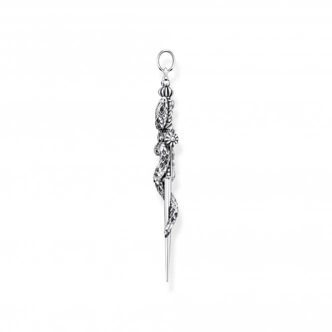 Zirconia Blackened Sword Snake Pendant PE943 - 643 - 11Thomas Sabo Sterling SilverPE943 - 643 - 11