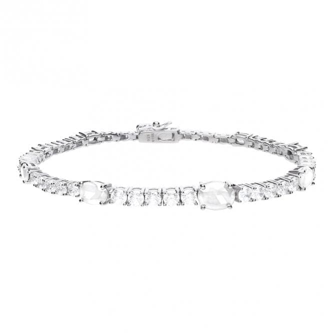 Zirconia Round & Oval Stones Bracelet B5329DiamonfireB5329