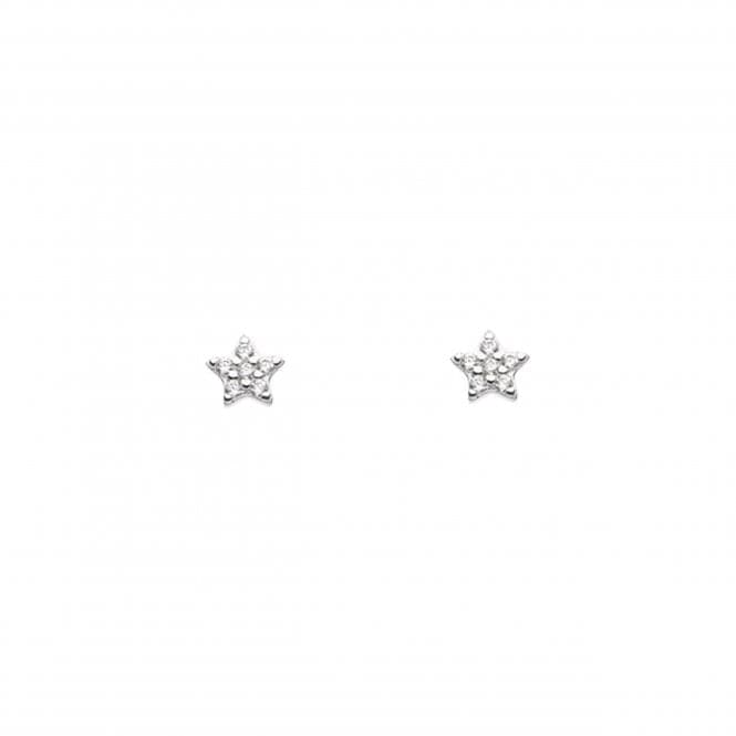 Zirconia Star Stud Earrings 3765CZDew3765CZ