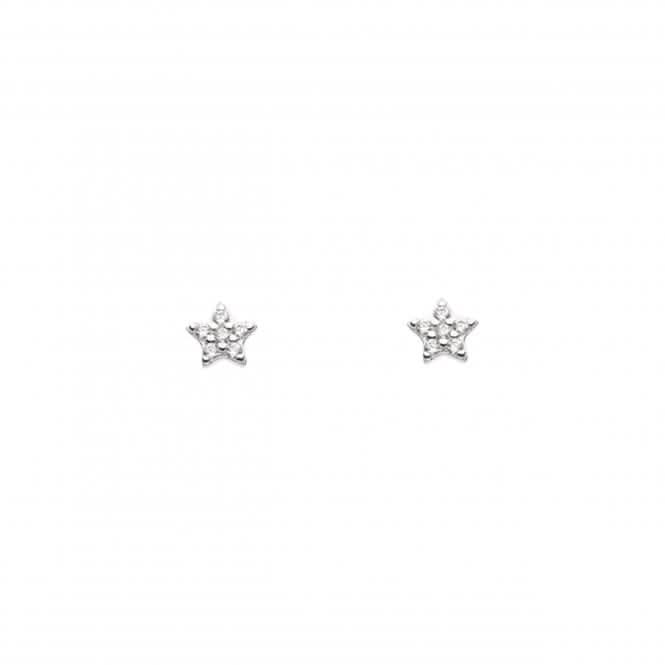 Zirconia Star Stud Earrings 3765CZDew3765CZ