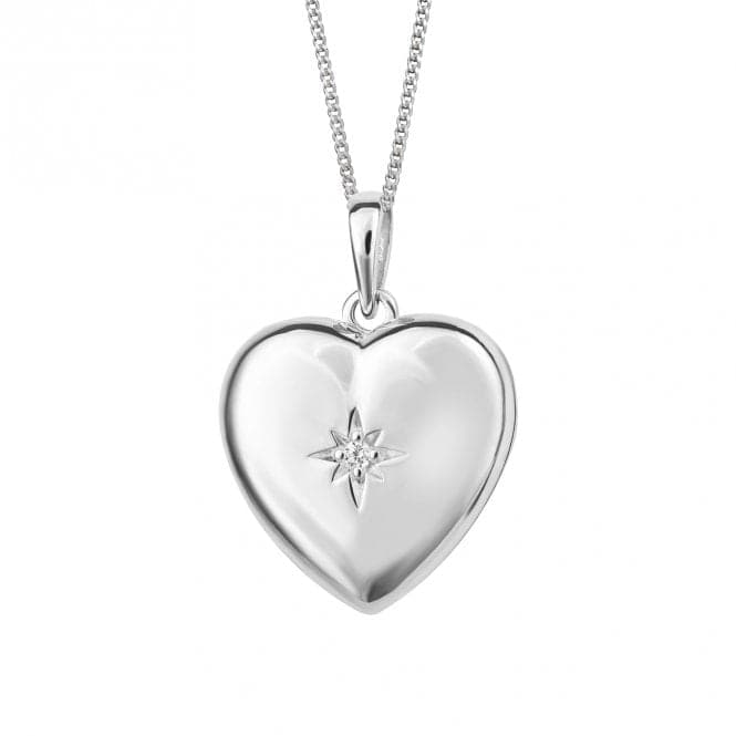 Zirconia Starbust Heart Locket Pendant P5229CBeginningsP5229C