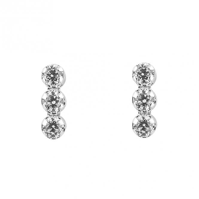 Zirconia Tri Ball Stud Earrings E6280CBeginningsE6280C