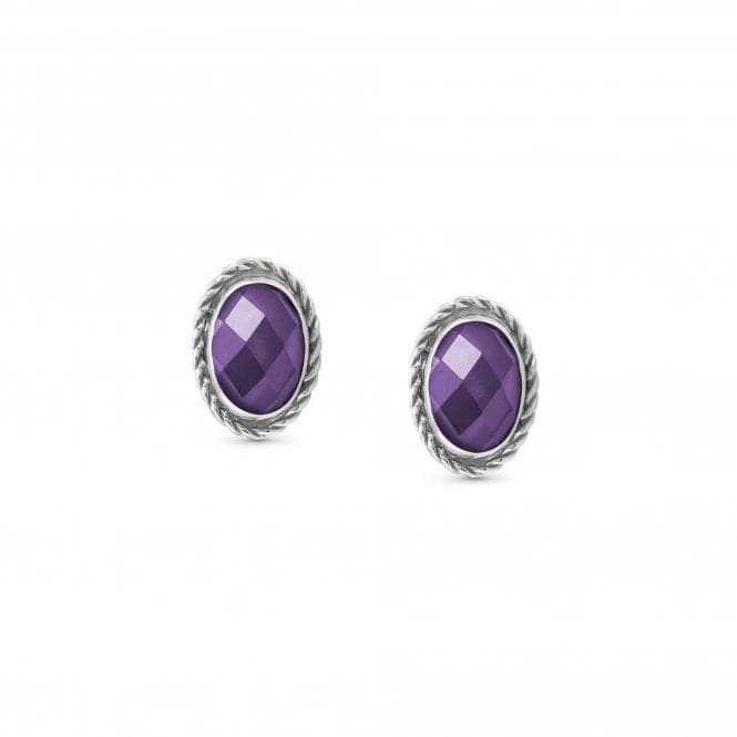 Zircons Oval Rich Purple Earrings 027801/001Nominations027801/001