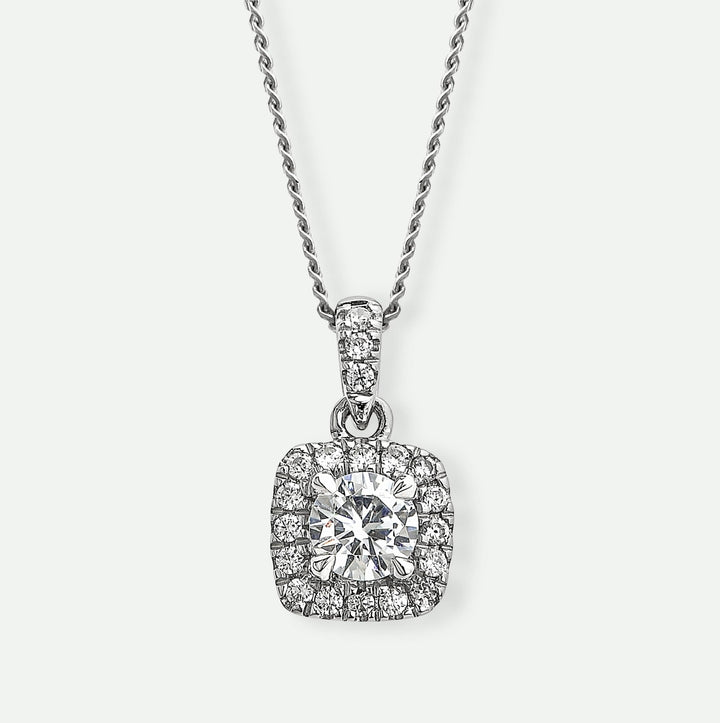 Zoey | 9ct White Gold 0.33ct tw Lab Grown Diamond NecklaceCreated BrillianceBA0071353