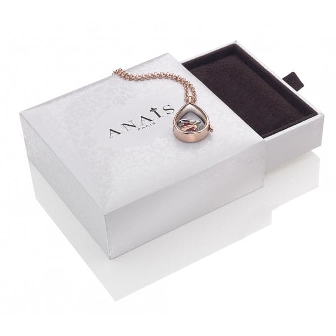 a white box with a necklace inside of it