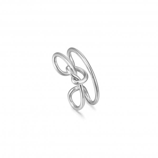 Silver Knot Ear Cuff E029-03H