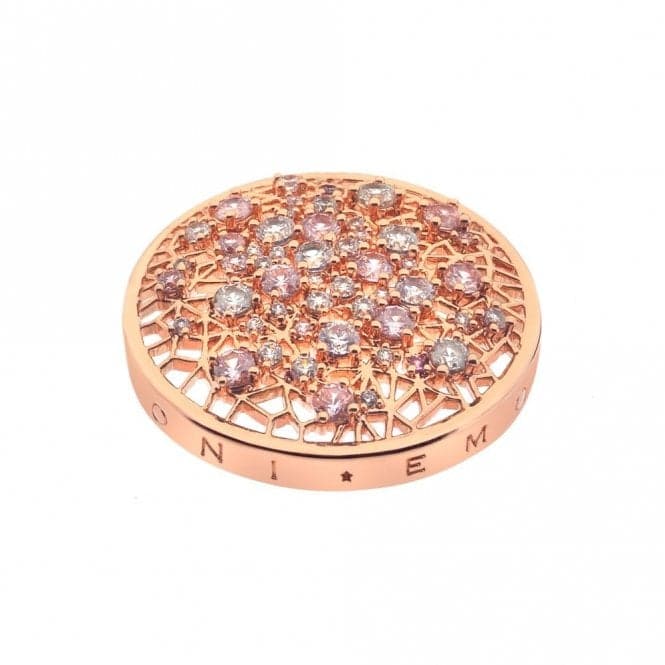 Mattina Pink Coin - Rose Gold Plate - 25mm EC532